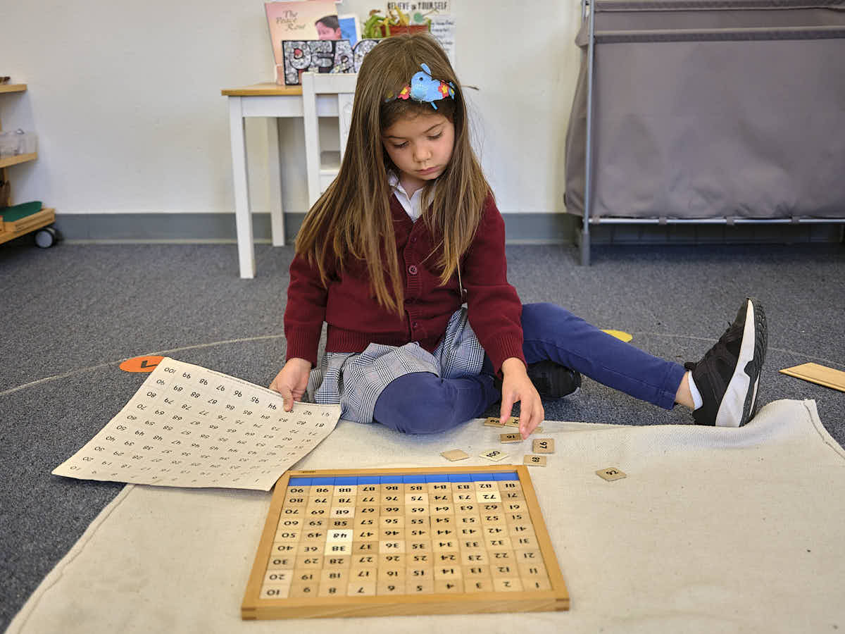 Primary and kindergarten Montessori classroom at Casa dei Bambini